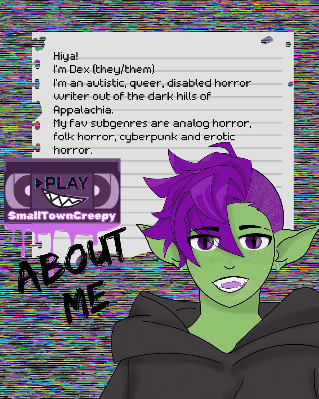 Recovered author bio artifact