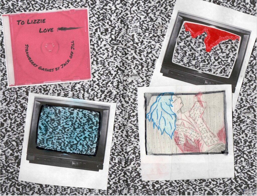 Strawberry Gashes zine centerfold